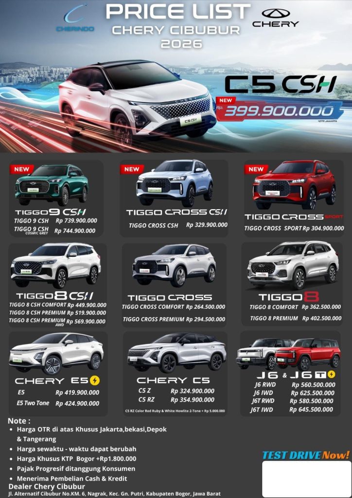 DEALER CHERY CIBUBUR